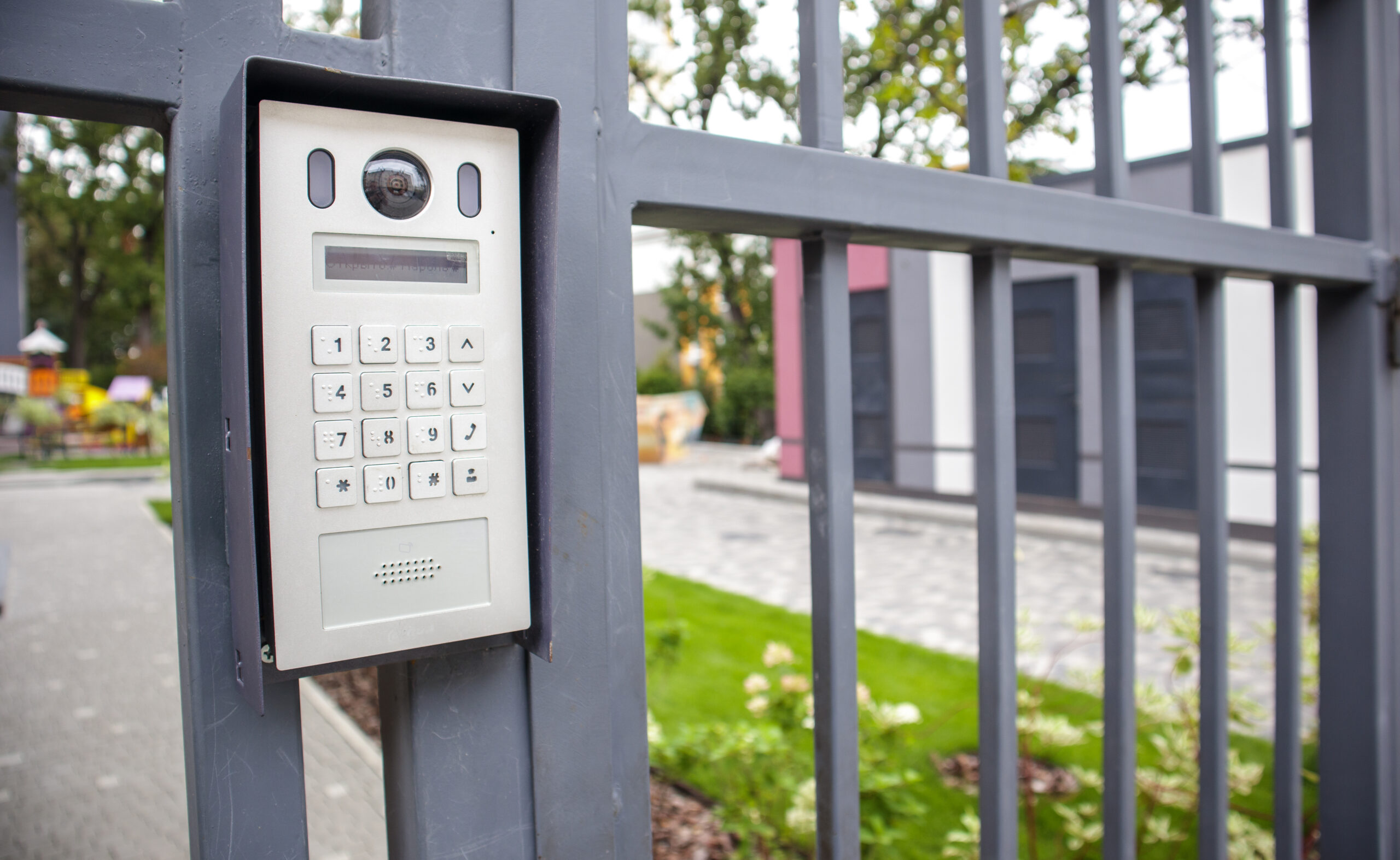 Commercial Intercom and Front Door Keypad